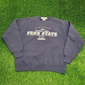 Vintage Penn State Sweatshirt L/XL 25x25 Faded Distressed Boxy